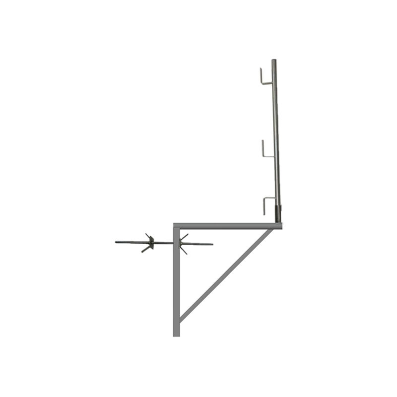foto del prodotto matis re 2 staffa zincata 0.80m x 0.80m tubo tondo 110001809 02