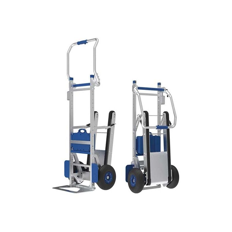 foto del prodotto matis re carrello elettrico saliscale pieghevole e compatto pala 450x270mm carico 150kg dce150