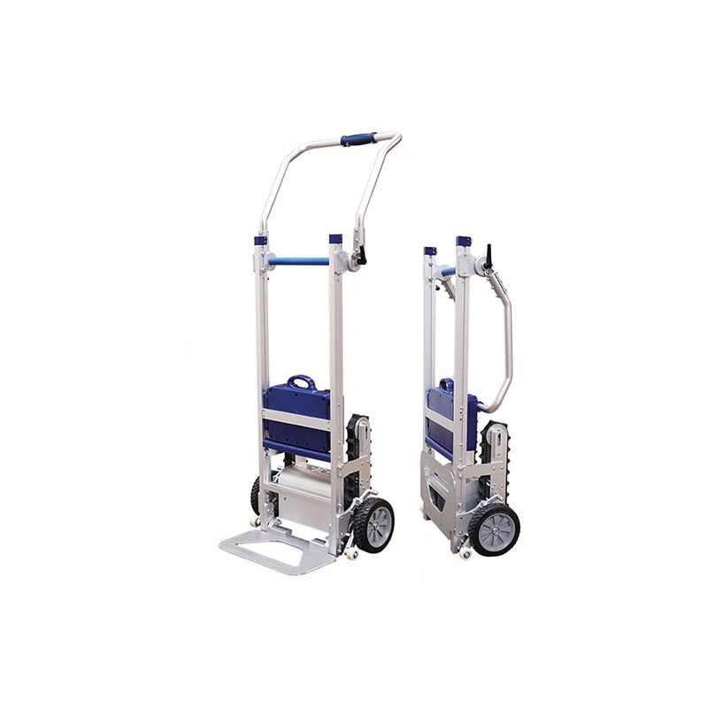 foto del prodotto matis re carrello elettrico saliscale pieghevole e compatto pala 510x220mm carico 105kg dce105