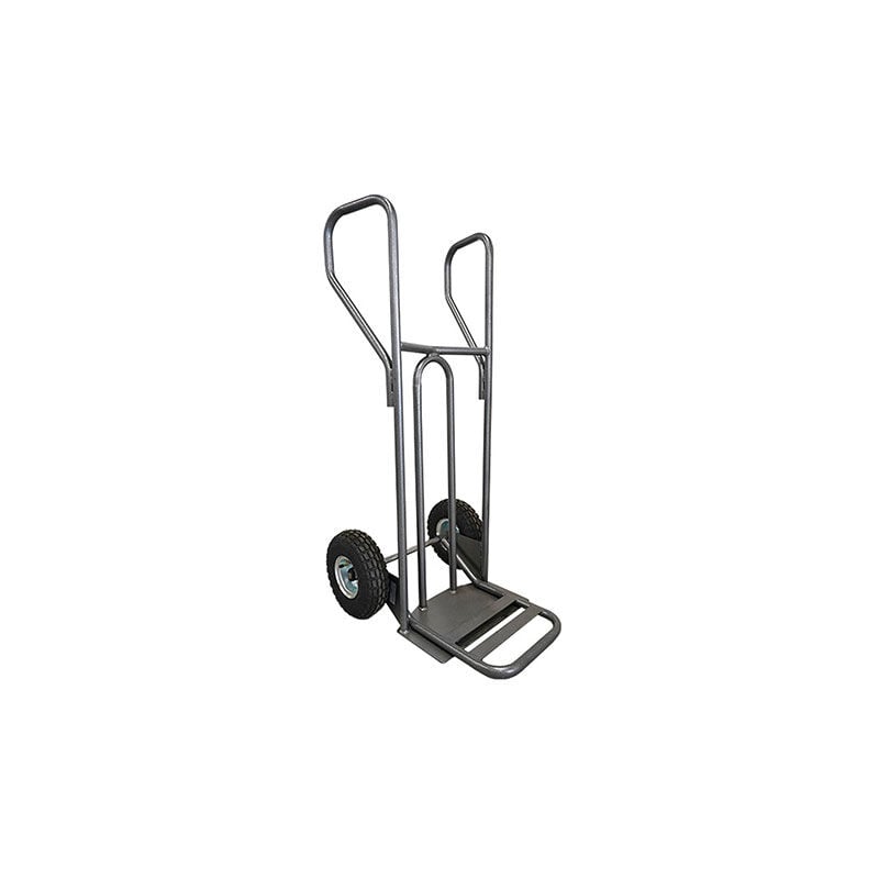 foto del prodotto matisère - carrello per carichi pesanti con schienale curvo - portata 400 kg - ruote antitraccia - dvpf1-rg-br