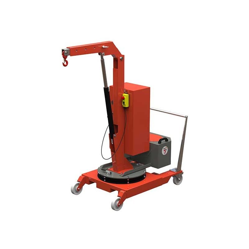 foto del prodotto matis re gru elettrica per officina capra di sollevamento elettrica con sbalzo di 770 mm estensione manuale carico massimo 200 kg scp02e lp