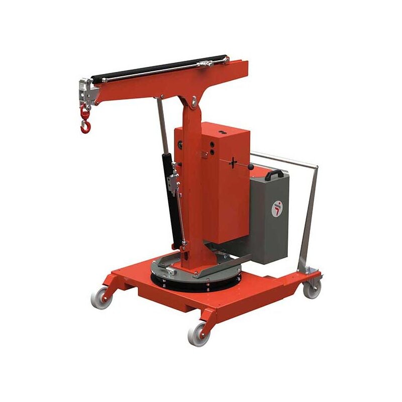 foto del prodotto matis re gru per officina, sbalzo 1400 mm portata 500 kg sollevamento ed estensione del braccio elettrici movimenti manuali scp05ee 1000