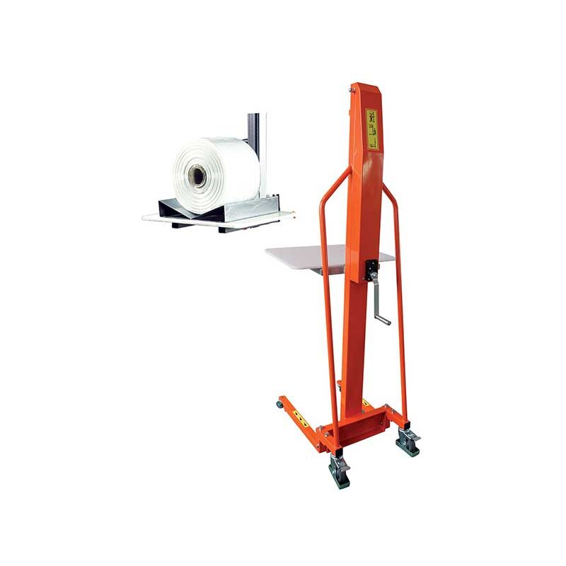foto del prodotto matis re impilatore manuale con supporto per bobine a v carico massimo 100 kg sollevamento massimo 1500 mm m100vbloc