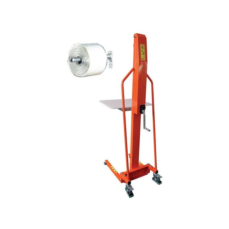 foto del prodotto matis re impilatore manuale con supporto per bobine sull asse carico massimo 100 kg sollevamento massimo 1500 mm m100axe