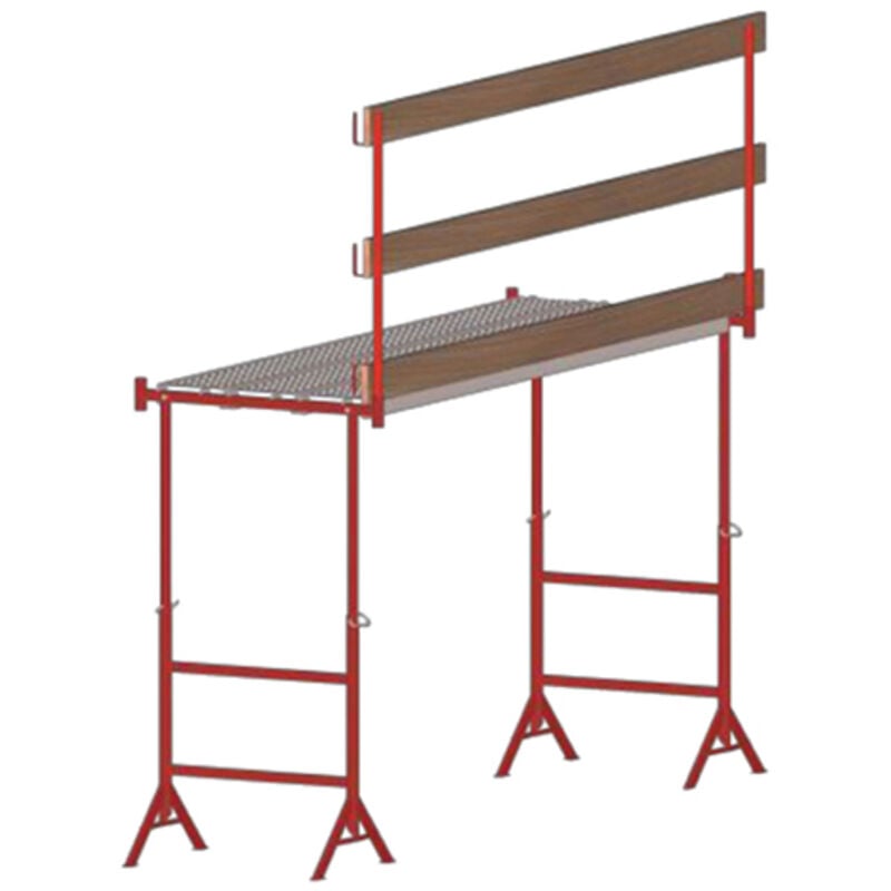 foto del prodotto matisère - ponteggio telescopico 1.20 a 2.20m - lunghezza 3.00m - parapetto - kittr12 21epx3m gc