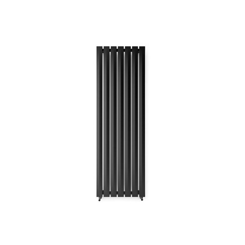 foto del prodotto matis re radiatore acqua calda nero verticale alto 1800mm e largo 580mm 1030 watt pie1800 580sxn