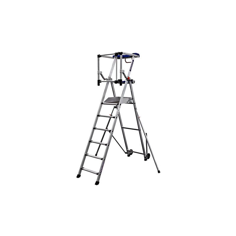foto del prodotto matis re scala a palchetto 6 gradini altezza mass. lavoro 3.45m pirlf6 p alu