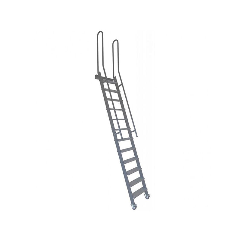 foto del prodotto matis re scala acciaio gradini metallo altezza suolo a suolo 2.50m sspfxl 263 g rv