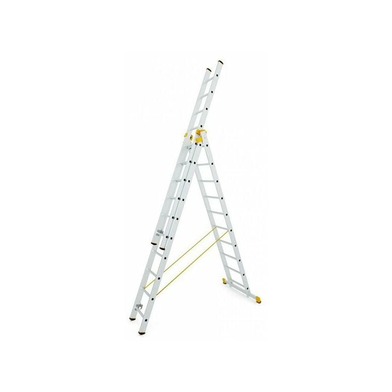 foto del prodotto matis re scala componibile triplo uso altezza raggiungibile posizione scala semplice 5.11m posizione scala doppia 3.65m 8608