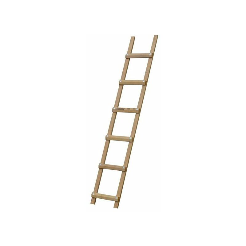 foto del prodotto matis re scala da tetto in legno 14 pioli lunghezza 5.00m b3150033