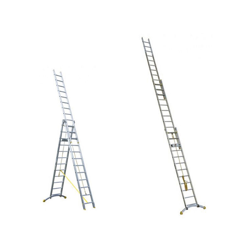 foto del prodotto matis re scala in alluminio componibile ultra stabile tre tronchi 14 pioli trc314 r