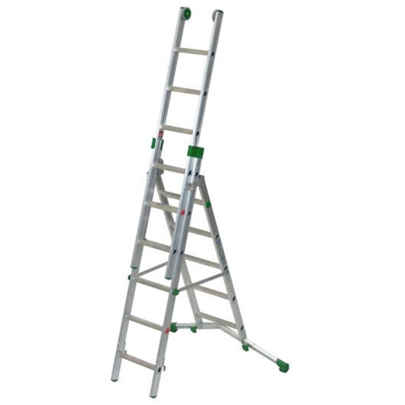 foto del prodotto matisère - scala in alluminio prima r3 8 9 9 gradini 294 470 625 cm facal