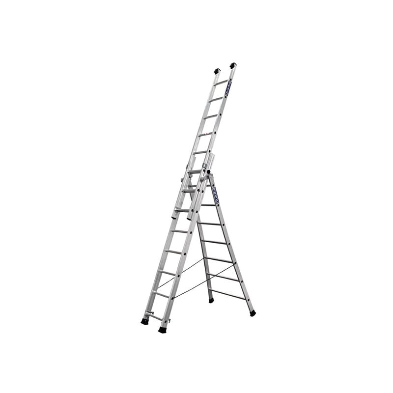 foto del prodotto matis re scala in alluminio trasformabile tre tronchi 3x10 pioli 630308