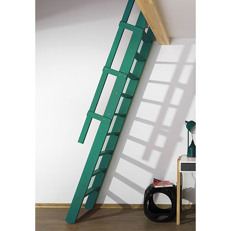 foto del prodotto matis re scala per soppalco msp 59cm colore verde opale ral 6026 msp r6026