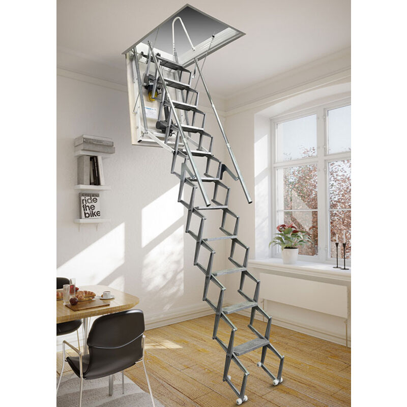 foto del prodotto matis re scala retrattile elettrica botola 130x60cm aci the325g 130x60
