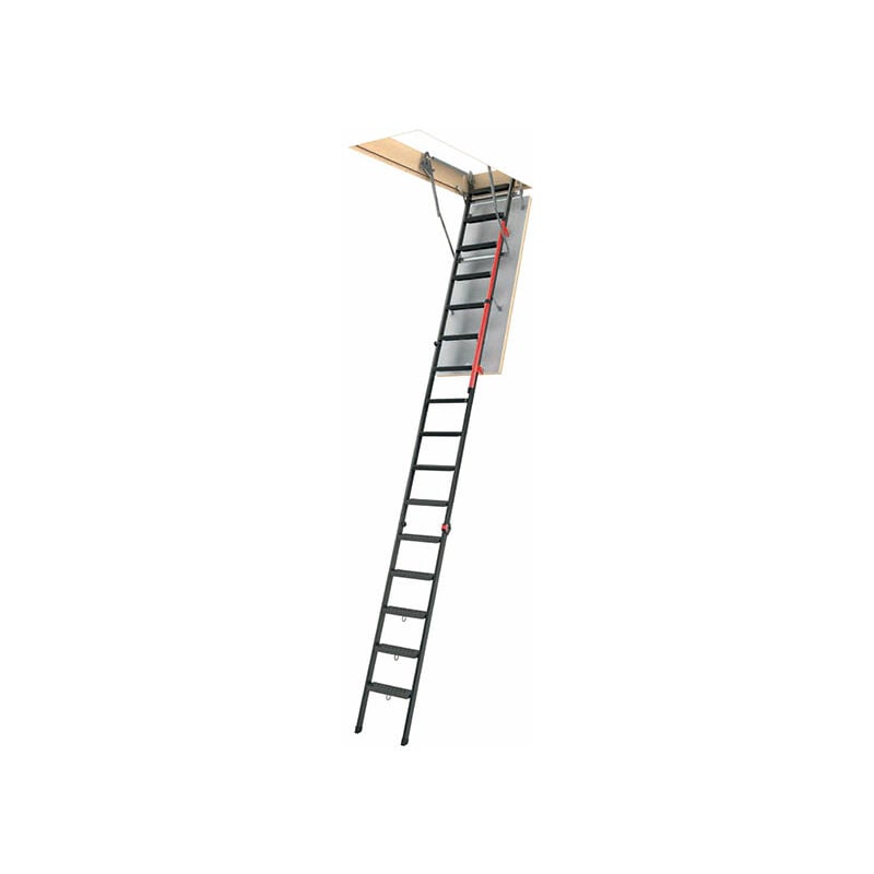 foto del prodotto matis re scala retrattile per soffitto molto alto fino a 3.66 metri dimensioni foro 86x144cm lmp86144 3