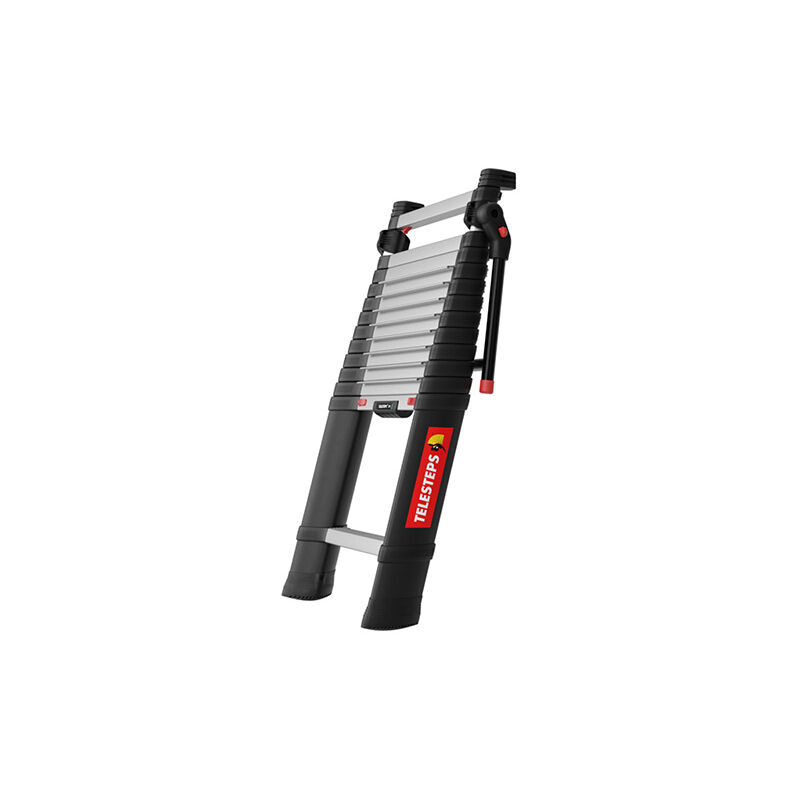 foto del prodotto matis re scala telescopica 3.00m con distanziatore gradini di 80mm di larghezza altezza mass. di lavoro 3.80m tel 72230 ec