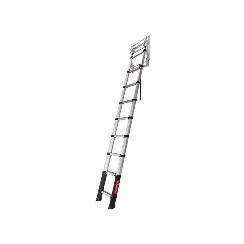 foto del prodotto matis re scala telescopica 9 gradini altezza da 2.25 a 2.45m tel 72324