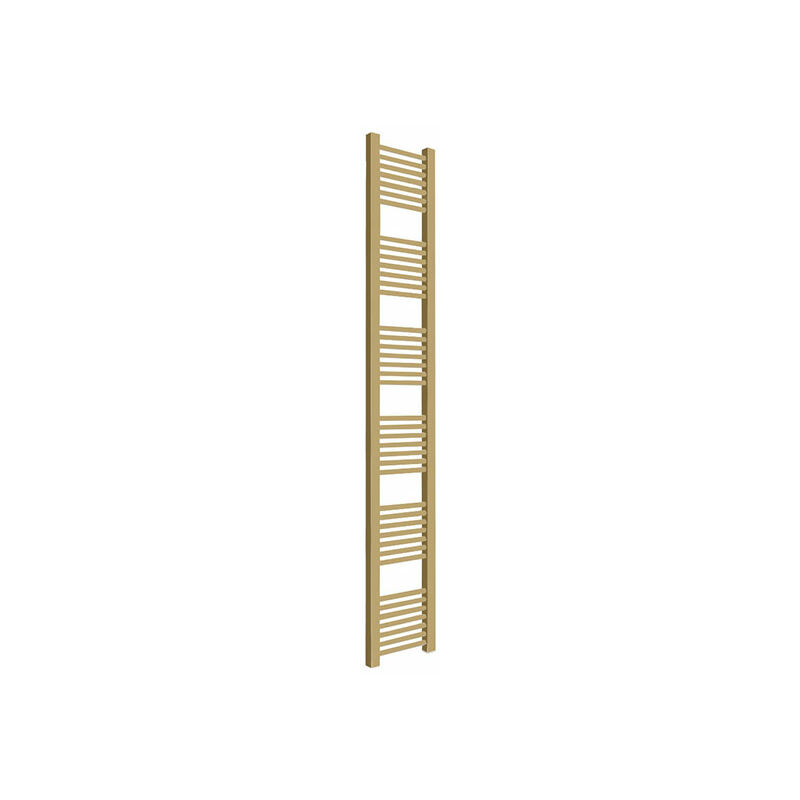 foto del prodotto matis re scaldasalviete d oro ad acqua calda di 960mm di altezza e 230 di larghezza 247 watt mik960 230sxbra
