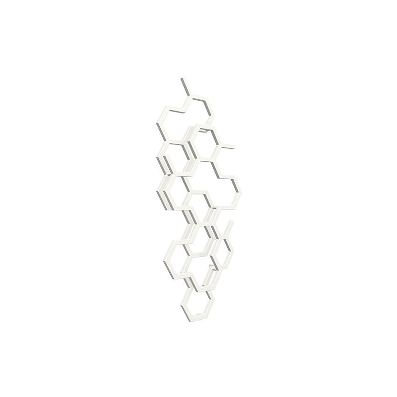 foto del prodotto matis re scaldasalviette acqua calda bianco alto 422mm e largo 711mm 190 watt hex422 711ypb