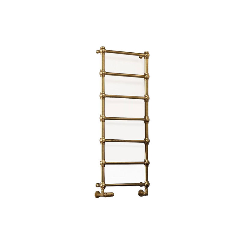 foto del prodotto matis re scaldasalviette acqua calda dorato di 1540mm di altezza e 504mm di larghezza 405 watt ret1540 504kgsxbbs