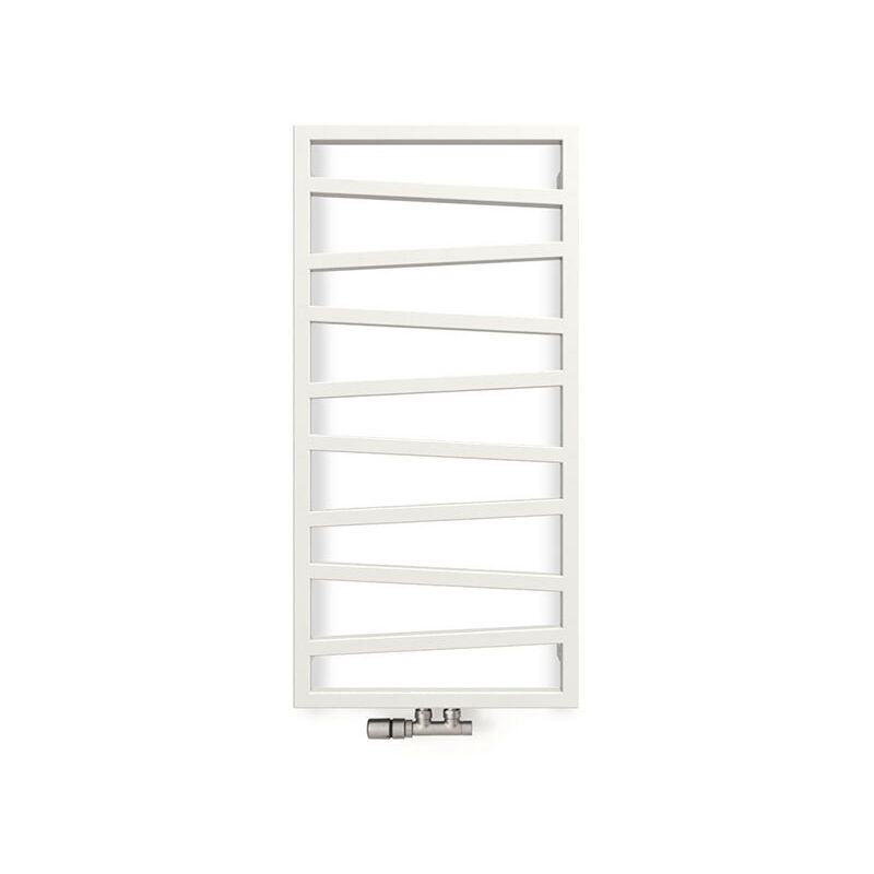 foto del prodotto matis re scaldasalviette ad acqua calda bianco 600mm di altezza e 500mm di larghezza 245 watt zig600 500zxb
