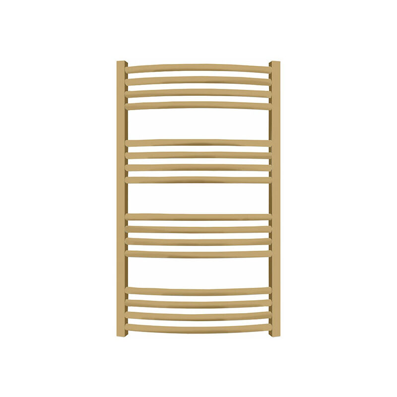 foto del prodotto matis re scaldasalviette ad acqua calda d oro di 1140mm di altezza e 400mm di larghezza 409 watt len1140 400sxbra