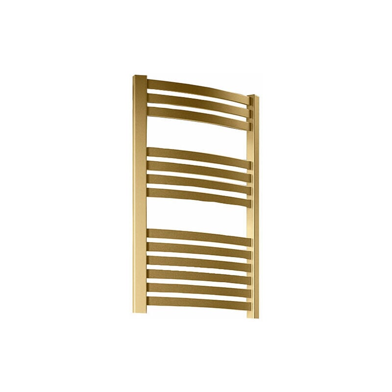 foto del prodotto matis re scaldasalviette ad acqua calda d oro di 1220mm di altezza e 600mm di larghezza 676 watt dex1220 600sxbra