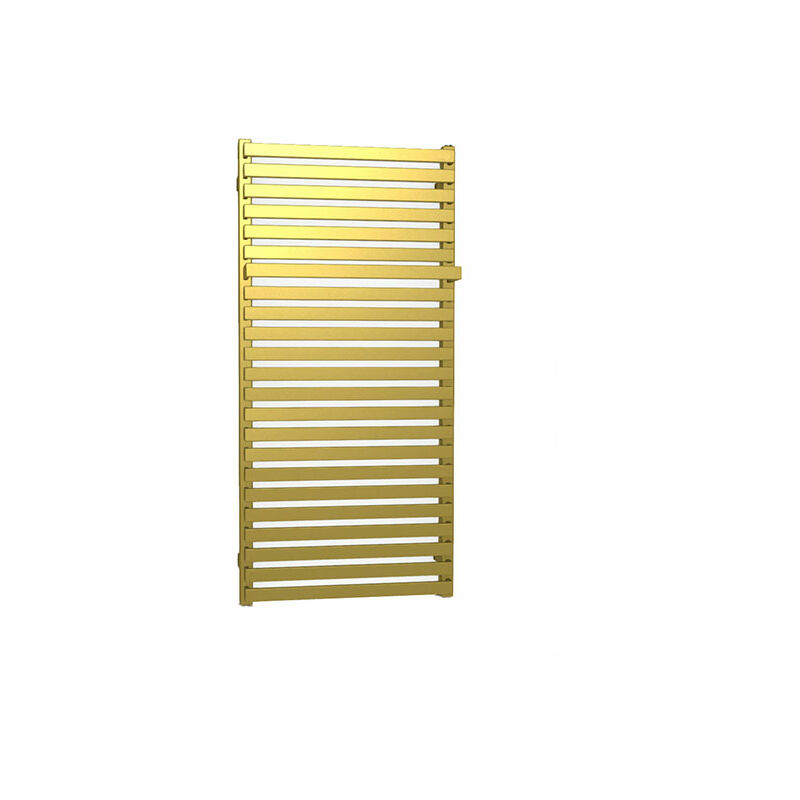 foto del prodotto matis re scaldasalviette ad acqua calda d oro di 510mm di altezza e 500mm di larghezza 304 watt cit510 500sxbra