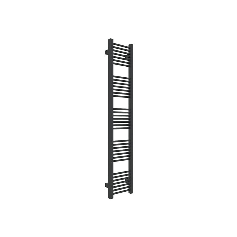 foto del prodotto matis re scaldasalviette ad acqua calda nero 460mm di altezza e 230mm di larghezza 122 watt mik460 230sxn