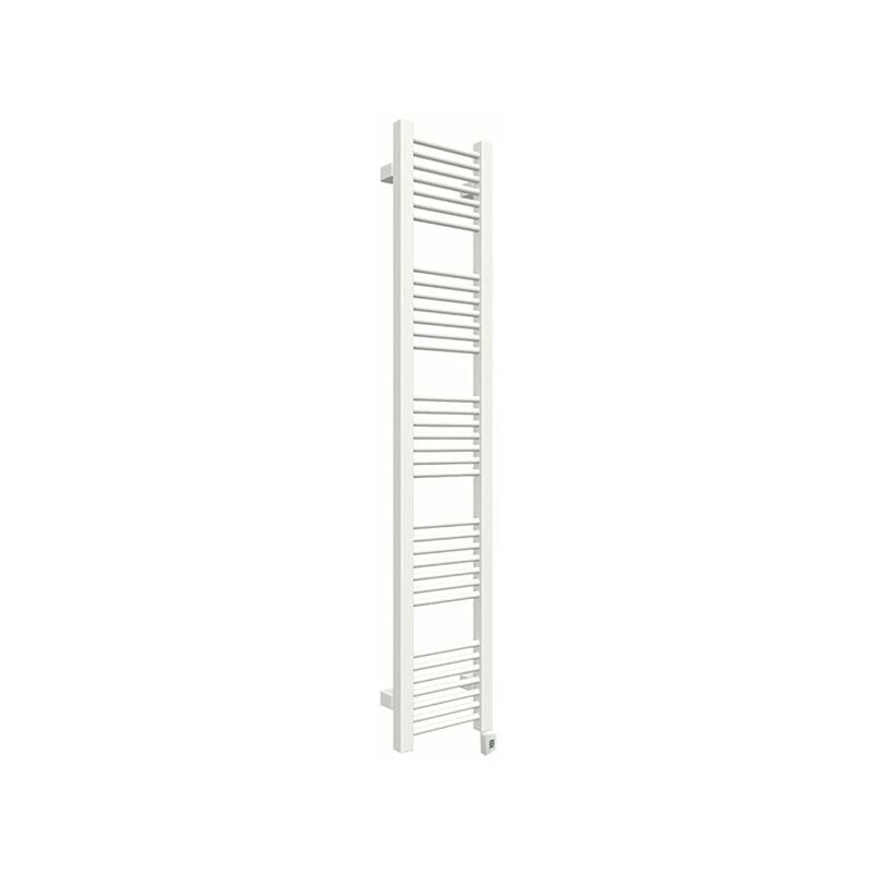 foto del prodotto matis re scaldasalviette elettrico bianco 1210mm di altezza e 230mm di larghezza 300 watt mik1210 230e8b