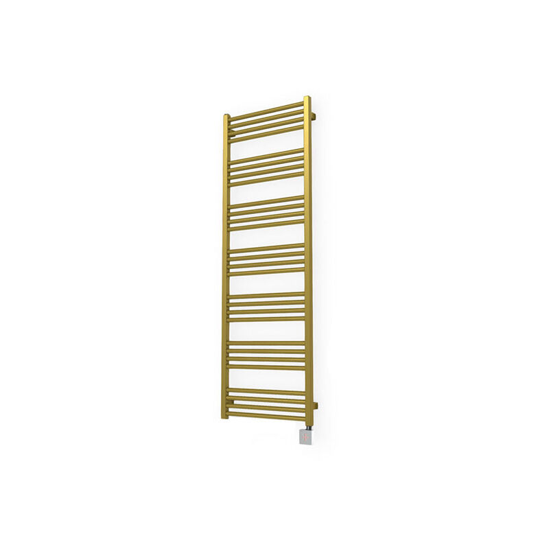 foto del prodotto matis re scaldasalviette elettrico d oro di 1620mm di altezza e 580mm di larghezza 800 watt fio1620 580e8bra