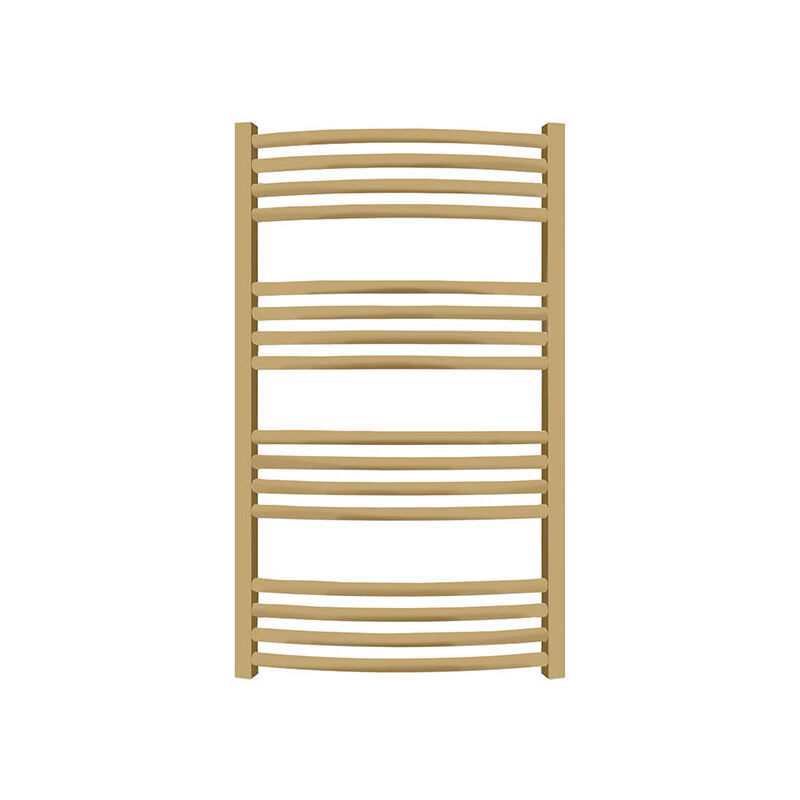 foto del prodotto matis re scaldasalviette elettrico d oro di 660mm di altezza e 400mm di larghezza 300 watt len660 400e1bra