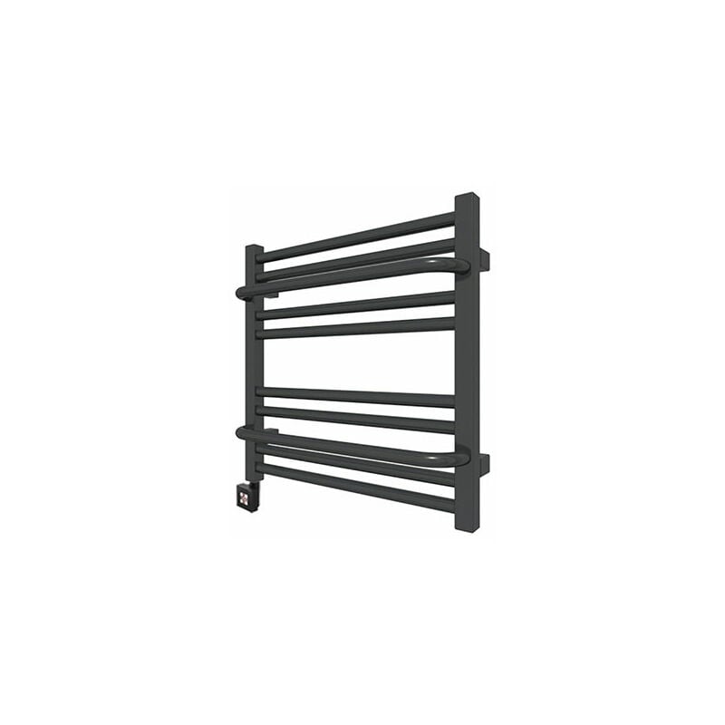 foto del prodotto matis re scaldasalviette elettrico nero 500mm di altezza e 300mm di larghezza 100 watt lim500 300e1n