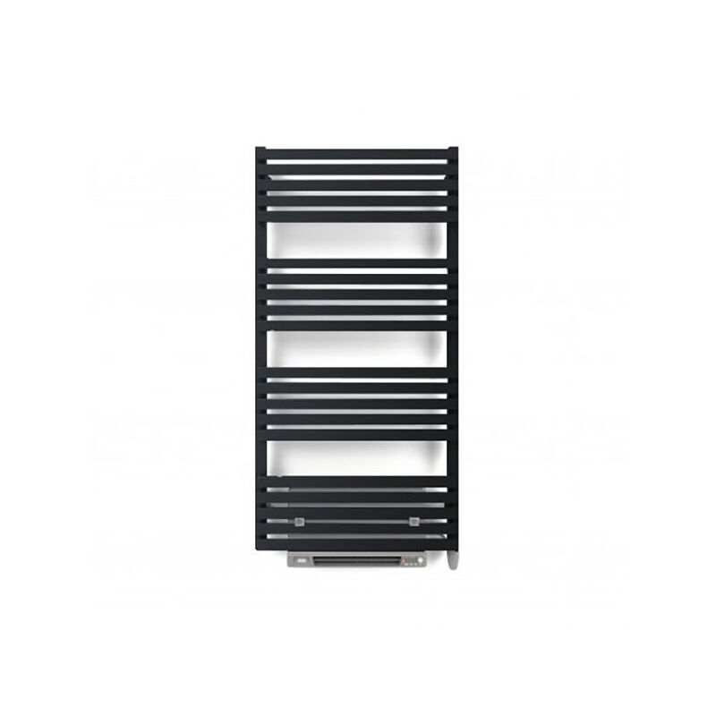 foto del prodotto matisère - scaldasalviette elettrico soffiante nero - a x l 870 x 500 - 1000 watt - qua870/500se8nblo