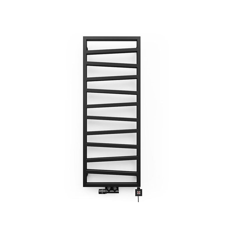 foto del prodotto matis re scaldasalviette misto nero di 1070mm di altezza e 500mm di larghezza 406 watt zig1070 500kgz8n