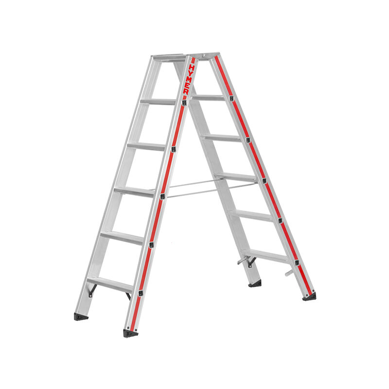 foto del prodotto matis re scaletta doppia 2x4 gradini altezza mass. di lavoro 2.45m 8024 2x4