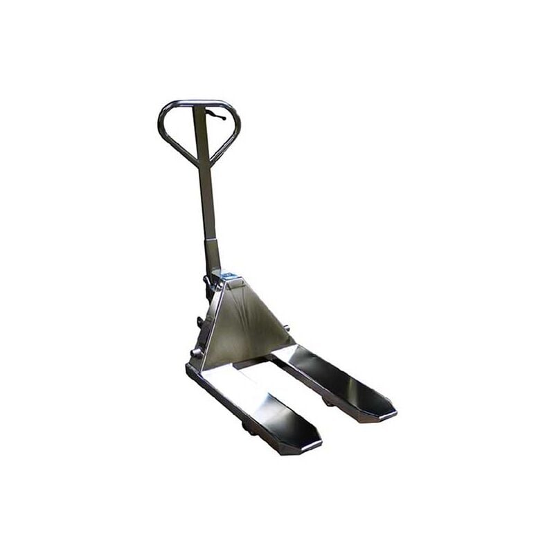foto del prodotto matis re transpallet in acciaio inox 316 forche corte 850x520 mm portata massima 2500 kg industria agroalimentare e chimica atex su