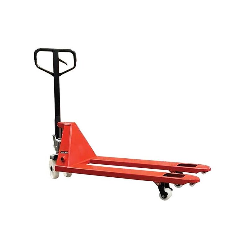 foto del prodotto matis re transpallet manuale con ruote e rulli in poliammide forche 1150x540 mm portata 2,5 tonnellate gomma sul timone ac25ngn