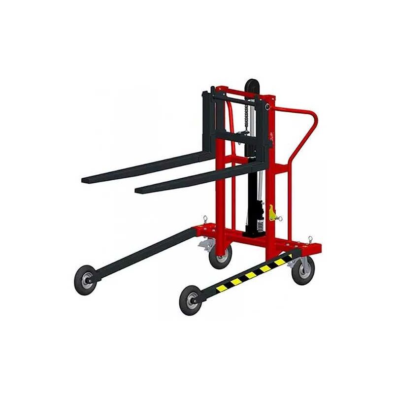 foto del prodotto matis re transpallet manuale elevatore a forche 1150x540 mm mini elevatore con ruote fuoristrada pieghevole e facilmente trasportabile 300870