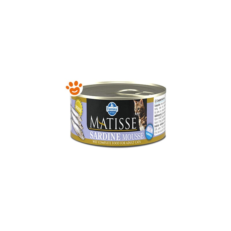 foto del prodotto matisse cat mousse sardine matisse cat mousse sardine lattina da 85 gr farmina
