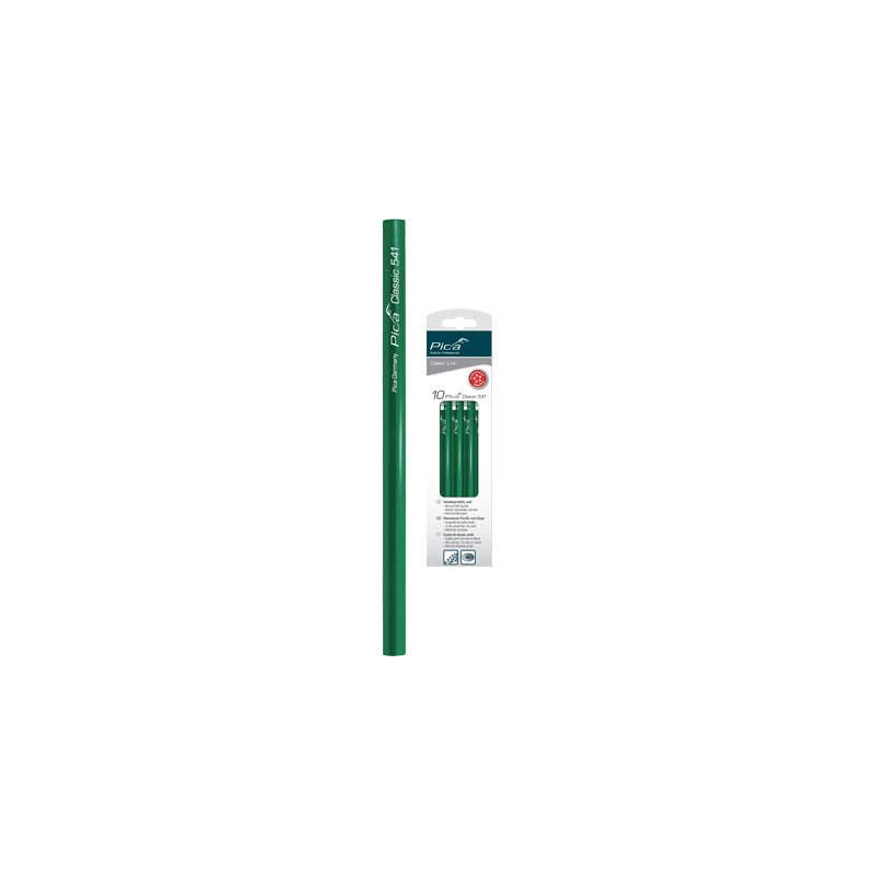 foto del prodotto matita classic verde 541 pica mina dura cm 24 cf pz 10