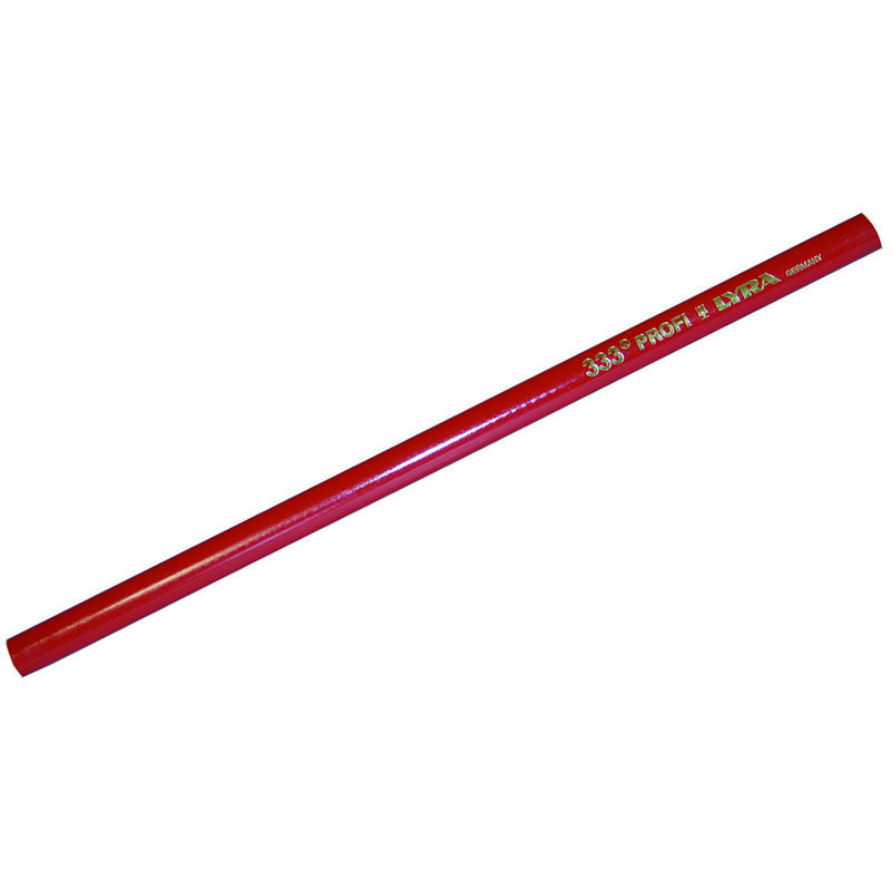 foto del prodotto matita da falegname e muratore rossa 333 mm.300