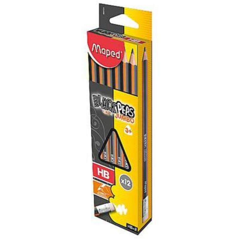 foto del prodotto matita jumbo con gomma maped 2 hb x12