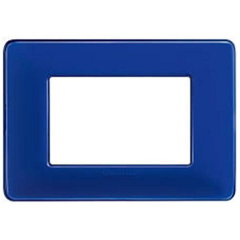 foto del prodotto matix placca 3 moduli tecnopolimero colore cobalto am4803cbu - bticino