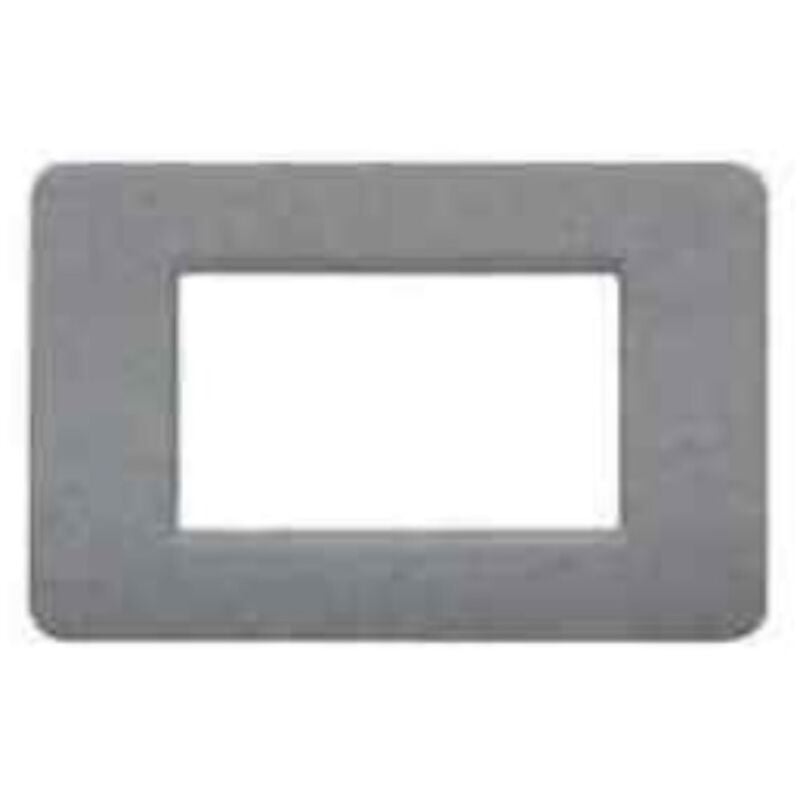 foto del prodotto matix-placca 3p pietra materiale termoplastico colore grigio pietra am4803sp - bticino