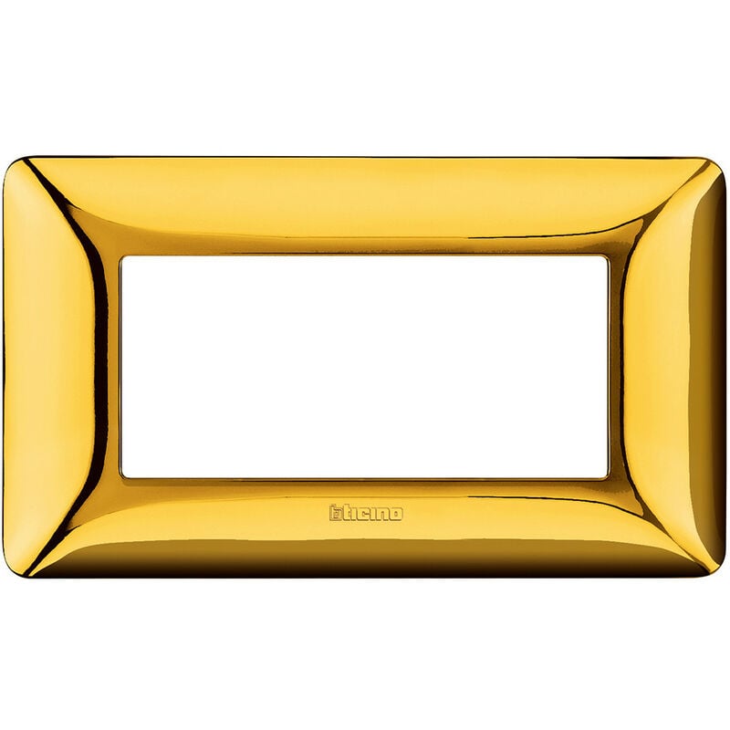 foto del prodotto matix placca 4 moduli colore oro lucido am4804gor bticino