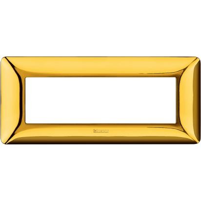 foto del prodotto matix placca 6 posti colore oro lucido am4806gor bticino