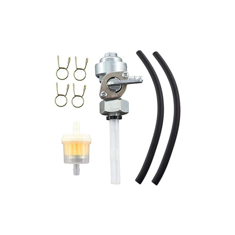 foto del prodotto matrix rubinetto carburante con tubo flessibile carburante, filtro carburante per generatore di corrente pg 3010 f 3 kw 6,5 hp
