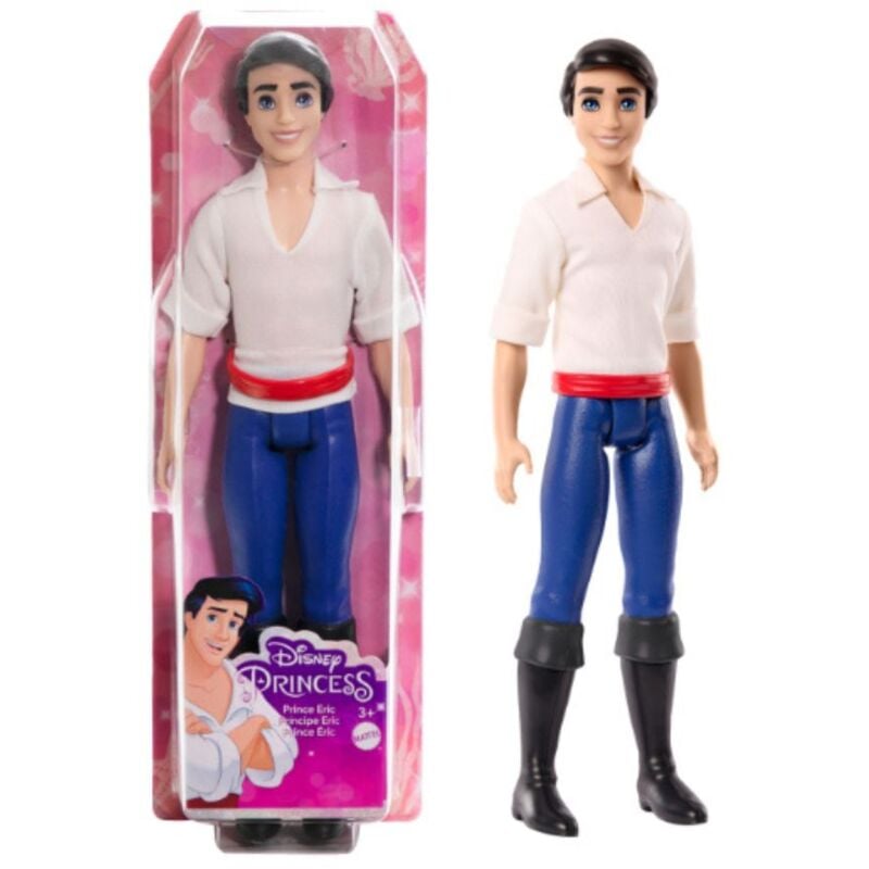 foto del prodotto mattel principe eric bambola snodata principesse disney la sirenetta